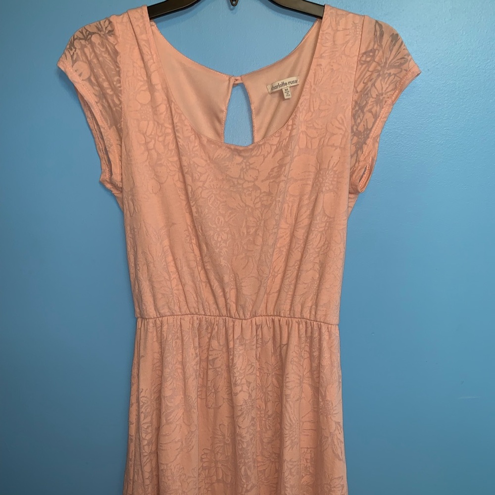 Charlotte Russe Blush Pink Floral Dress